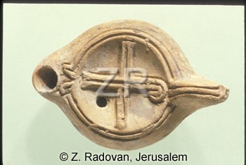 1385-6 Christian oil lamp