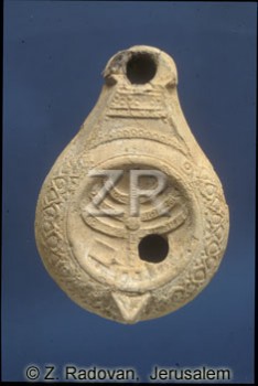 555-6 Jewish oil lamp