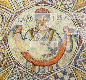 6108-2- Kakikeria mosaic, Caesarea
