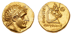 6314. Antiochos I Soter, gold coin,