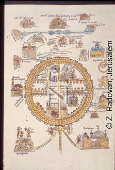 1071 Crusader Jerusalem map