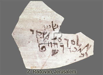 5364 Hebrew ostracon from