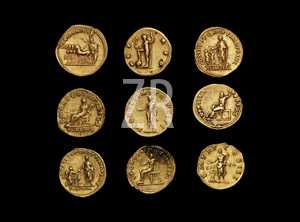 5473-2 Roman gold coins