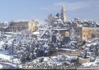 591-3 Jerusalem in snow