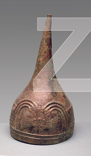 2434-6-Helmet, Persia, 9-8th. C.BC