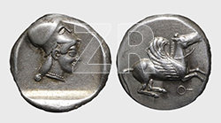 6316. Corinthian coin with Athena