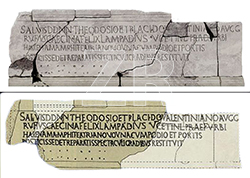 6327-1- Lampadius Colosseum inscription