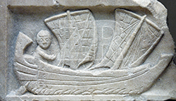 6345 .Mesopotamian sailing boat