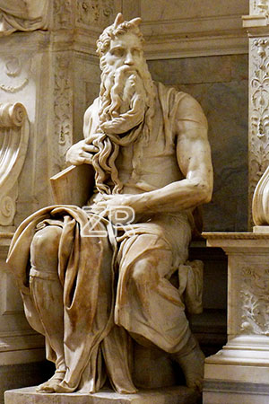 6414. Moses by  Michelangelo
