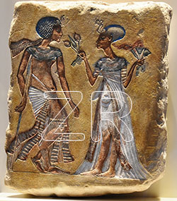 6523. Akhenaten and Nefretiti