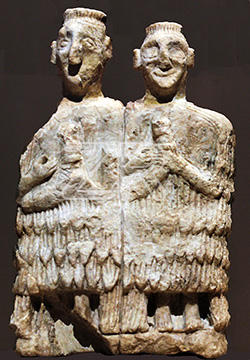 6681. Two priests from the Temple at Mari