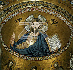 5780-5-Jesus Christ, 12th. C. Cefalu, Sicily